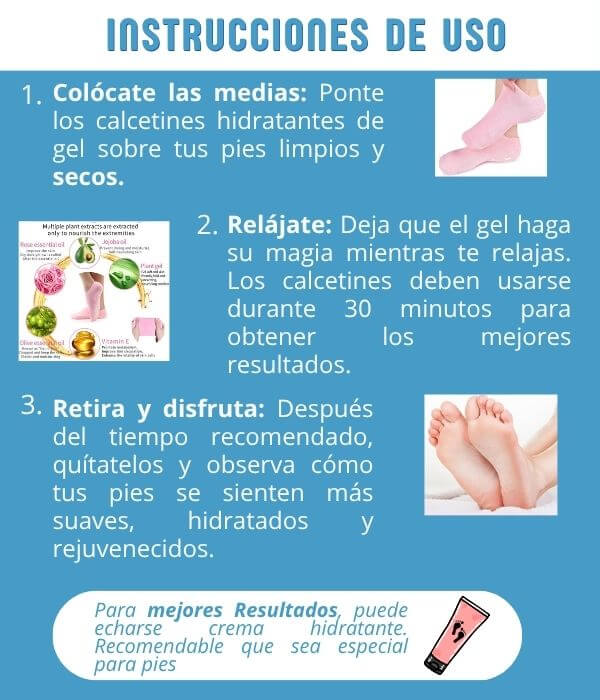 MEDIAS HIDRA-GEL, suaviza e hidrata tus Pies Secos y Agrietados