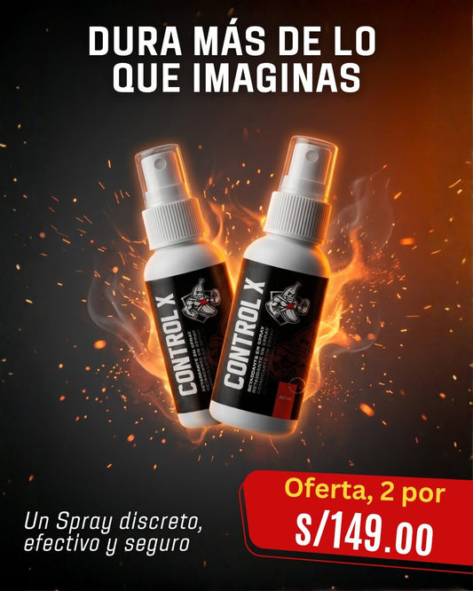 Control X Spray Masculino - Mayor seguridad y Duración