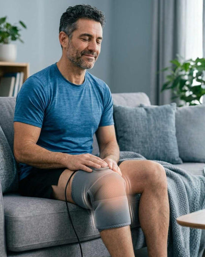RODILLERA DE CALOR Y MICRO MASAJE – Alivio y relajación para tu rodilla desde casa