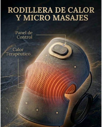 RODILLERA DE CALOR Y MICRO MASAJE – Alivio y relajación para tu rodilla desde casa