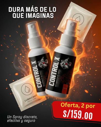Control X Spray Masculino - mayor duración y seguridad en la intimidad